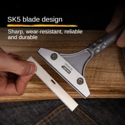 Deli Portable Cleaning Knife Cleaning Shovel Cutter Glass Floor Tiles Scraper Blade Seam Removal Household Kitchen Hand Tool