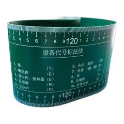 1pc 1-6inch Pipe Diameter Measuring Tape Pipe Trimming Paper Pipe Trimming Ruler Pipe Fitting Ring Millimeter-level Readings