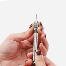 Pin Vise Hand Drill Set with 10Pcs Twist Drill Bits Manual Mini Hand Twist Drill for Resin Jewelry Making Wood Model Tool