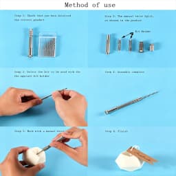 Pin Vise Hand Drill Set with 10Pcs Twist Drill Bits Manual Mini Hand Twist Drill for Resin Jewelry Making Wood Model Tool