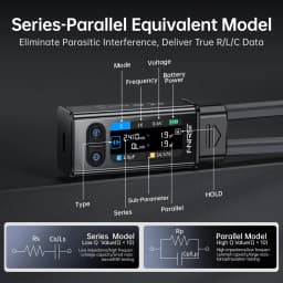 FNIRSI LCR-ST2 Portable Smart Tweezer LCR SMD ESR Tester Resistance Capacitance Inductance Continuity Diode Test Measurement