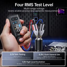 FNIRSI LCR-ST2 Portable Smart Tweezer LCR SMD ESR Tester Resistance Capacitance Inductance Continuity Diode Test Measurement