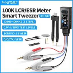 FNIRSI LCR-ST2 Portable Smart Tweezer LCR SMD ESR Tester Resistance Capacitance Inductance Continuity Diode Test Measurement
