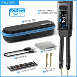 FNIRSI LCR-ST2 Portable Smart Tweezer LCR SMD ESR Tester Resistance Capacitance Inductance Continuity Diode Test Measurement