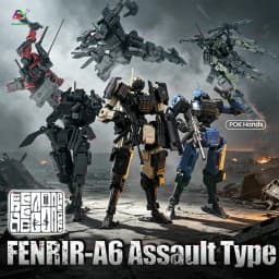 Sheik Mainland 1/18 3MIN-A Project FENRIR A6 Assault Type Highly Articulated Mecha Assembly Kit for Sci-Fi Hobbyist DIY Building