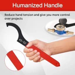 6PCS Coilover Shock Absorber Wrenches, Hook-Type Crescent Wrenches & Wrench Tools For Suspension And Shock Absorber Adjustments