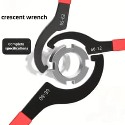 6PCS Coilover Shock Absorber Wrenches, Hook-Type Crescent Wrenches & Wrench Tools For Suspension And Shock Absorber Adjustments