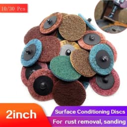 10/30Pcs 2inch Roll Quick Change Discs Surface Conditioning Discs Sanding Disc for Surface Prep Paint Stripping Grinding