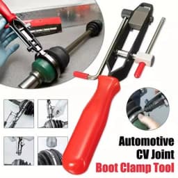 CV Boot Clamp Pliers CV Joint Ear Clamp Banding Tool Set with 8 Crimp Bands For Vehicles ATV UTV Boot Clamps