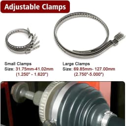 CV Boot Clamp Pliers CV Joint Ear Clamp Banding Tool Set with 8 Crimp Bands For Vehicles ATV UTV Boot Clamps
