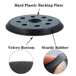 5 inch 8 Hole Replacement Sander Pads 123/125mm Hook and Loop Sanding Disc Pad Sander Backing Pad Replacement Parts Accessories