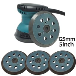 5 inch 8 Hole Replacement Sander Pads 123/125mm Hook and Loop Sanding Disc Pad Sander Backing Pad Replacement Parts Accessories