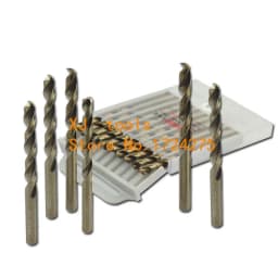 M35 10pcs 1.0mm-8.5mm HSS Hemp Flowers Cobalt Drill Special Stainless Steel Drill Bits (1mm/2mm/3mm/4mm/5mm/6mm/7mm/8mm)