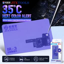 JTX IR 3 Motherboard Short Circuit Finder Pad 35C Thermochromic Color Change Test Sheet for Phone Mainboard Fault Detection