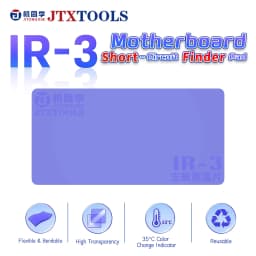 JTX IR 3 Motherboard Short Circuit Finder Pad 35C Thermochromic Color Change Test Sheet for Phone Mainboard Fault Detection