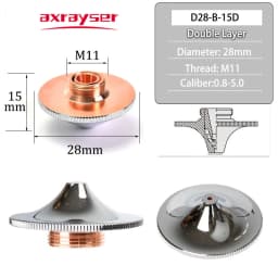 Raytools Laser Nozzles High Speed Type D32 M14/ D28 M11 for Precitec WSX Hans HSG Head Parts Fiber Cutting Machine Consumable