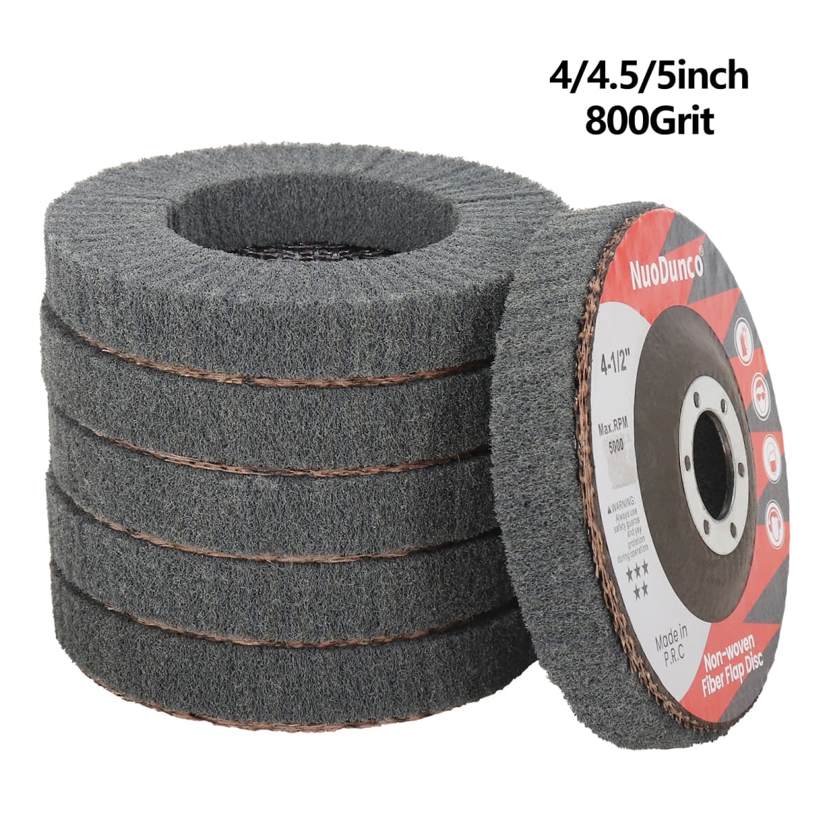 SIFANG 4/4.5/5 Inch 1PC Nylon Fiber Flap Polishing Wheel Disc 600 Grit For Angle Grinder For Wood Metal Buffing