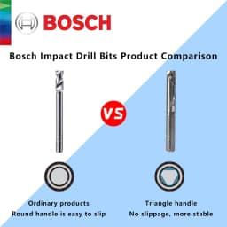 Bosch Original 5Pcs Multifunctional Impact Drill Bits Home Concrete Brick Wall Drilling Triangle Shank 8Pcs Masonry Bit Set