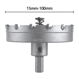 1Pc 15-100mm TCT Hole Saw Carbide Tip Core Drill Bit Cutter Drilling crown for metal Stainless Steel Alloy