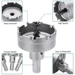 1Pc 15-100mm TCT Hole Saw Carbide Tip Core Drill Bit Cutter Drilling crown for metal Stainless Steel Alloy
