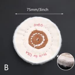 3/4/5/6/7/8" Wheels Buffing Polishing Wheel Cotton Lint Cloth Buffing Wheel Gold Silver Jewelry Mirror Polishing Wheel
