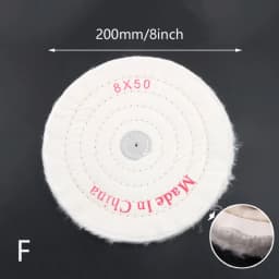 3/4/5/6/7/8" Wheels Buffing Polishing Wheel Cotton Lint Cloth Buffing Wheel Gold Silver Jewelry Mirror Polishing Wheel