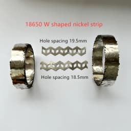 18650 And 21700 Battery 2P Wavy Nickel Strip Nickel Sheet W Type Nickel Strip Coil 2 Units W Type