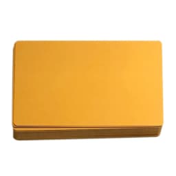 50Pcs Color Metal Business Cards 0.2mm and 0.4mm Thick Engraving DIY Card Office Supplies Aluminum Blank Laser CNC Engraved Card