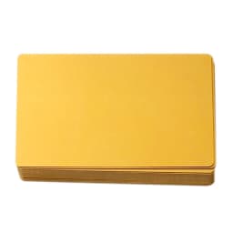 50Pcs Color Metal Business Cards 0.2mm and 0.4mm Thick Engraving DIY Card Office Supplies Aluminum Blank Laser CNC Engraved Card