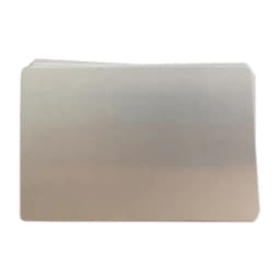 50Pcs Color Metal Business Cards 0.2mm and 0.4mm Thick Engraving DIY Card Office Supplies Aluminum Blank Laser CNC Engraved Card