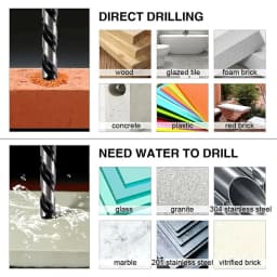 5/10Pcs 6mm Drill Bit Set Triangle Drill Bit For Porcelain Tile Concrete Brick Glass Ceramic Tile Brick Stone Wood Hole Opener