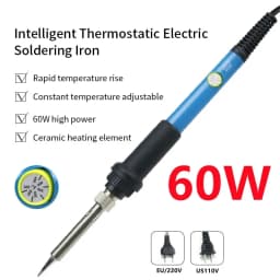 110V 220V 60W US/EU Plug Electric Soldering Iron 908 Adjustable Temperature Soldering Iron With Quality Soldering Iron Stand