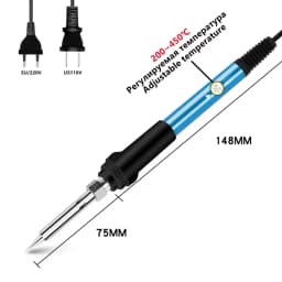 110V 220V 60W US/EU Plug Electric Soldering Iron 908 Adjustable Temperature Soldering Iron With Quality Soldering Iron Stand