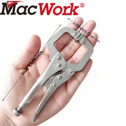 5 inch Mini C Clamp Weld Clip Woodwork Fix Plier Pincer Tong Tenon Locator Pad Wood Work Alloy Steel Hand Tool Grip Vise Swivel