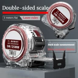 High Precision Stainless Steel Tape Measure Double-Sided 3/5/7.5m for Household Woodworking High Accuracy Measuring Tool