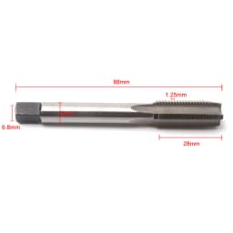 1pc M12*1.25mm Right Hand Metric Thread Tap/Die HSS Machine Threading Taper Plug Tap Round Die