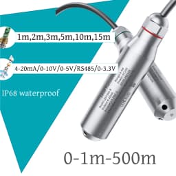 Submersible 4-20mA Output Hydrostatic Level Sensor Transmitter DC12-36V Water Tank Liquids Transducer Meter