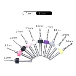 PCB 10 Stuks/Set Carbide Micro Boren Drill Bit 0.1Mm Tot 6.0Mm Diameter 3.175 schacht 10 Stuks PCB Drill Bit Set