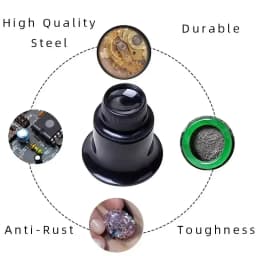 Watch Repairs Tool Watch Repairing 5 to 20 Times Magnifying Glass Goggles Watches Repairing Magnifying Glass Set 4PCS