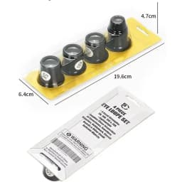 Watch Repairs Tool Watch Repairing 5 to 20 Times Magnifying Glass Goggles Watches Repairing Magnifying Glass Set 4PCS