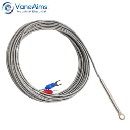 5mm Hole Washer Temperature Sensor Type K Thermocouple 0.5m 1m 2m 3m 4m Braided Cable TC for K type input Digital Thermostat