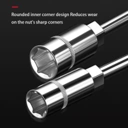6-19 mm T-Style Socket Wrench Hexagon Nut Key Extended Hex Screwdrivers Automotive Tires Machinery Workshop Repair Hand Tools