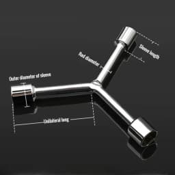 Household Triangular Socket Wrench Pragmatic Y-type Tri-fork Wrench Three-prong Wrench Bicycle Household Disassembly Repair Tool