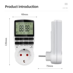 Electronic Digital Timer Switch Socket Kitchen Timer Outlet Programmable Timing Socket Control 220V EU US UK AU Plug