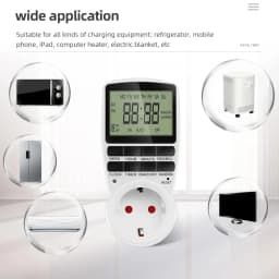 Electronic Digital Timer Switch Socket Kitchen Timer Outlet Programmable Timing Socket Control 220V EU US UK AU Plug