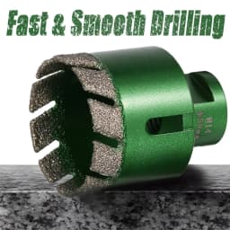 6-130mm M14 Thread Dry Vacuum Brazed Marble Masonry Hole Saw Opener Diamond Drilling Core Bit For Ceramic Tile Granite Marble