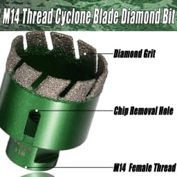 6-130mm M14 Thread Dry Vacuum Brazed Marble Masonry Hole Saw Opener Diamond Drilling Core Bit For Ceramic Tile Granite Marble