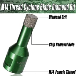 6-130mm M14 Thread Dry Vacuum Brazed Marble Masonry Hole Saw Opener Diamond Drilling Core Bit For Ceramic Tile Granite Marble