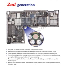 MECHANIC Magic Tag Dot Repairing Solder Lug for Mobile Phone Welding Flywire Replacement Spot Soldering Jumper Wire Repair Pad