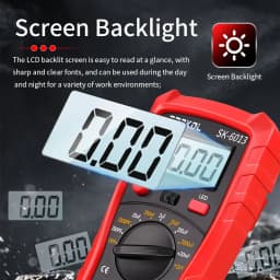 SK-6013 Digital Capacitance Tester Professional Capacitance Meter 20000μF Capacitor Analyzer 1999 Counts Electrical Multimeter